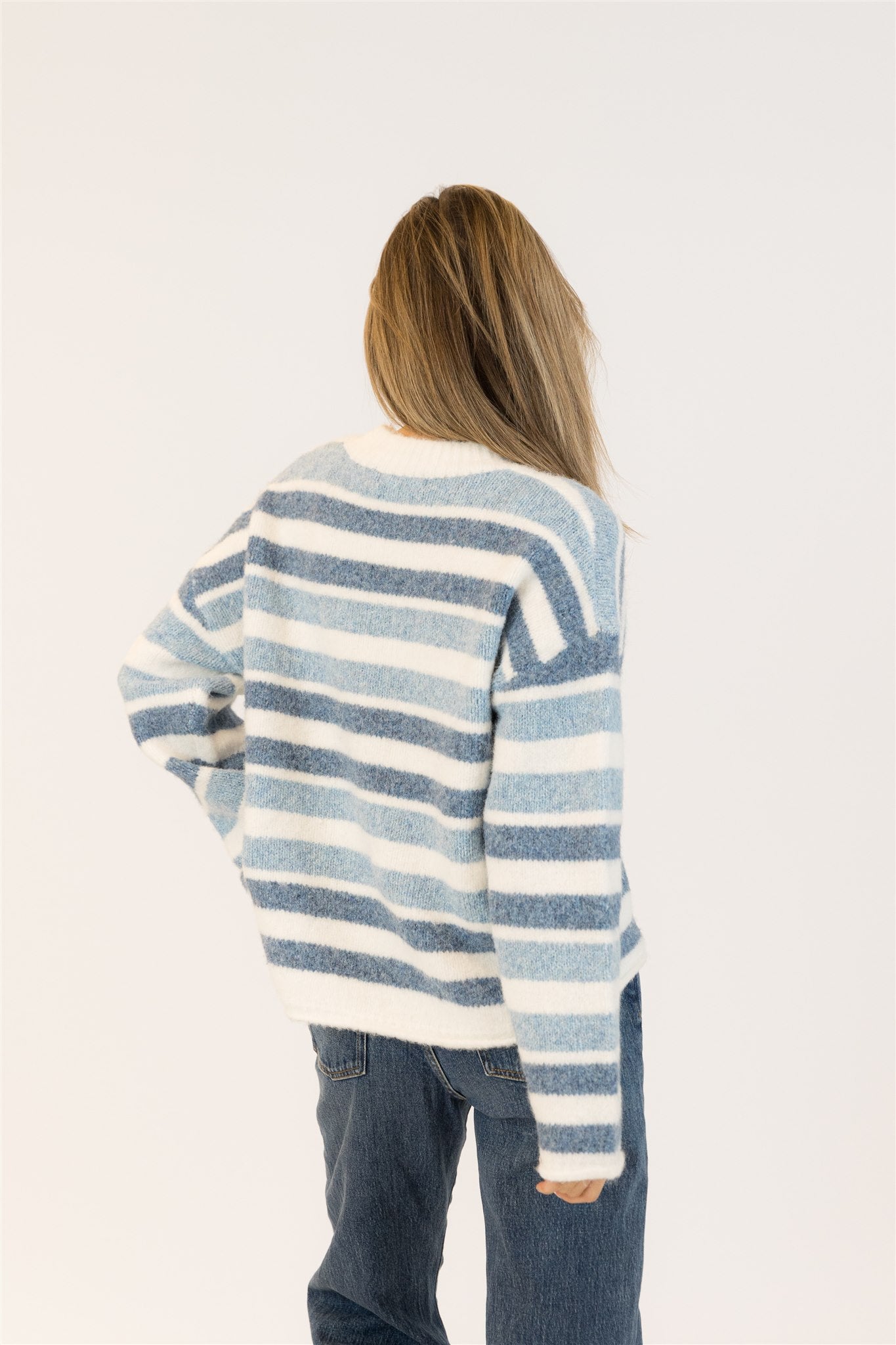 Lyla+Luxe Top - Lucky Crew - Blue /White