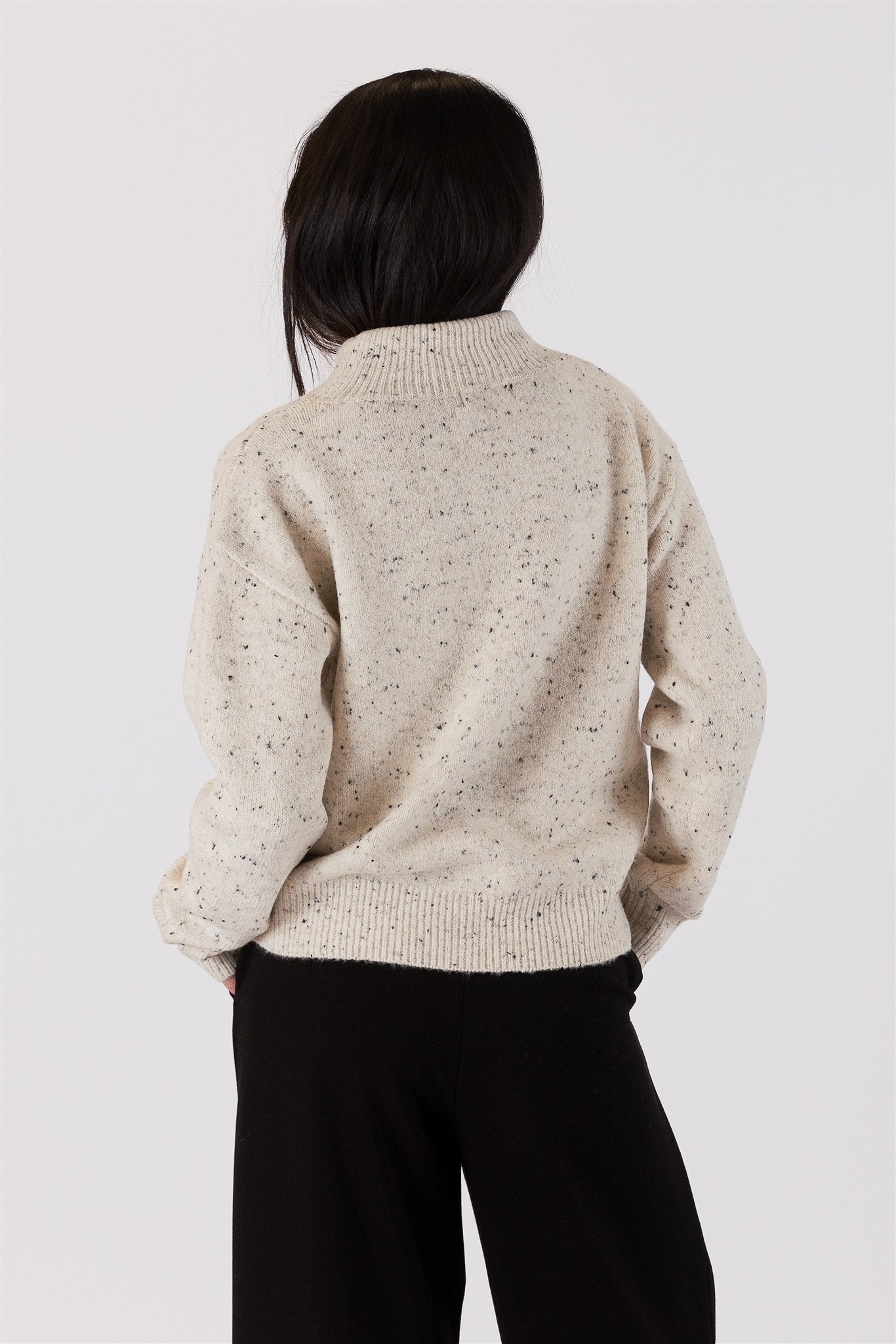 Lyla+Luxe Top - Fleck Sweater - Oak