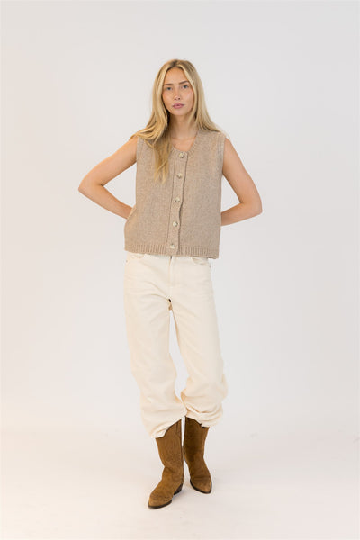 Lyla+Luxe Top - Pam Vest - Driftwood