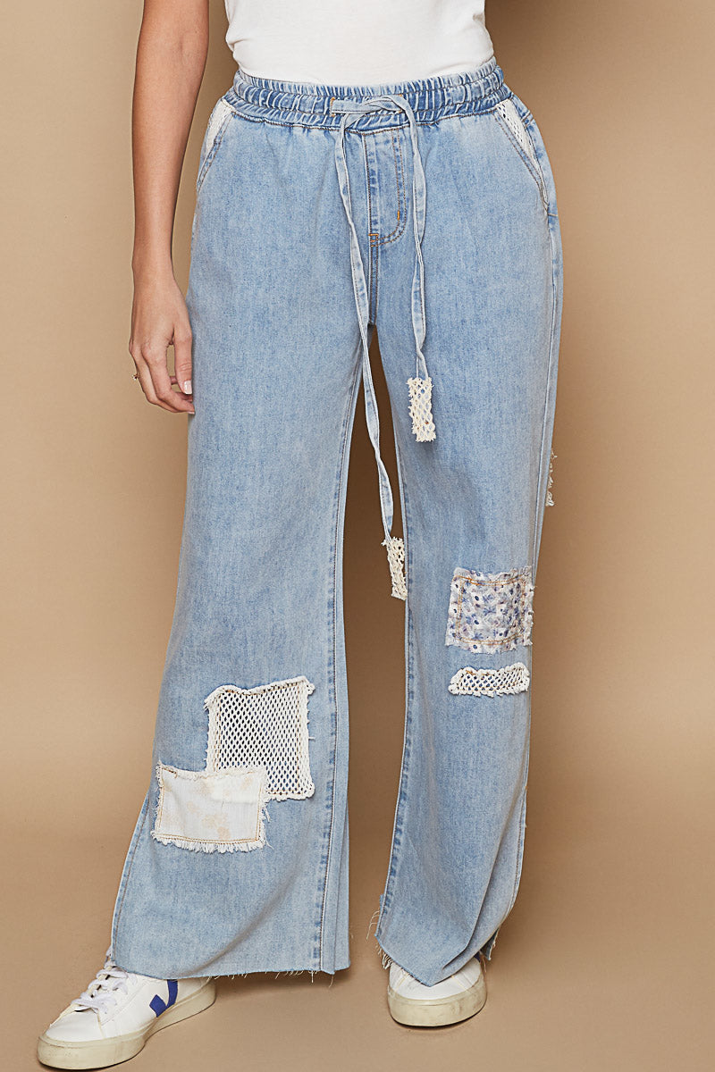 POL Pant - Patchwork Jean - Denim