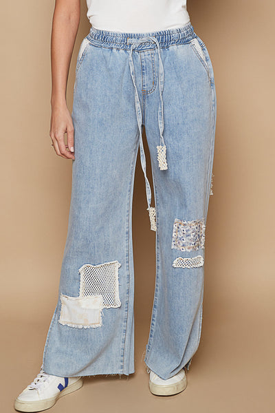 POL Pant - Patchwork Jean - Denim