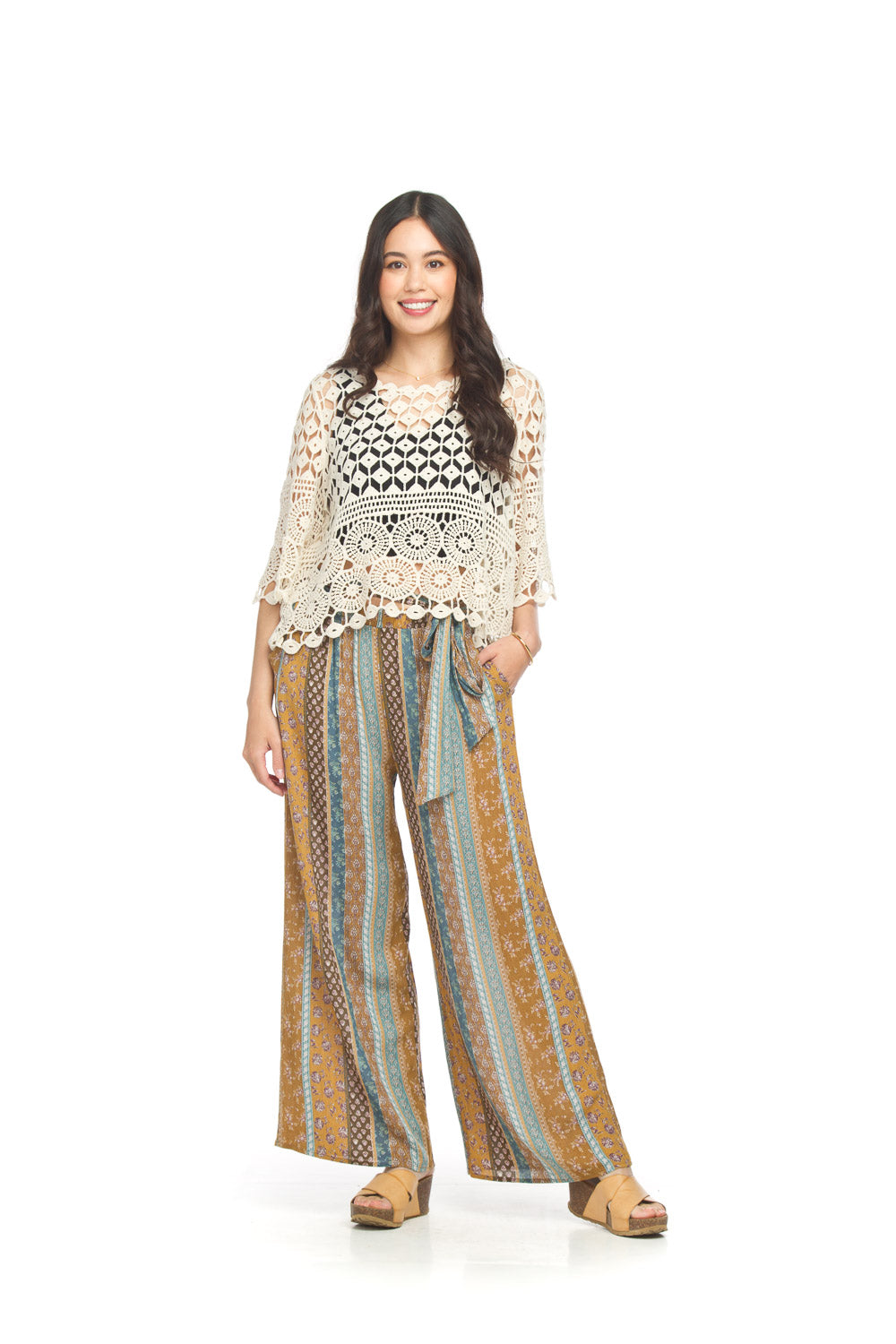 Papillon Pant - Boho Striped - Mustard