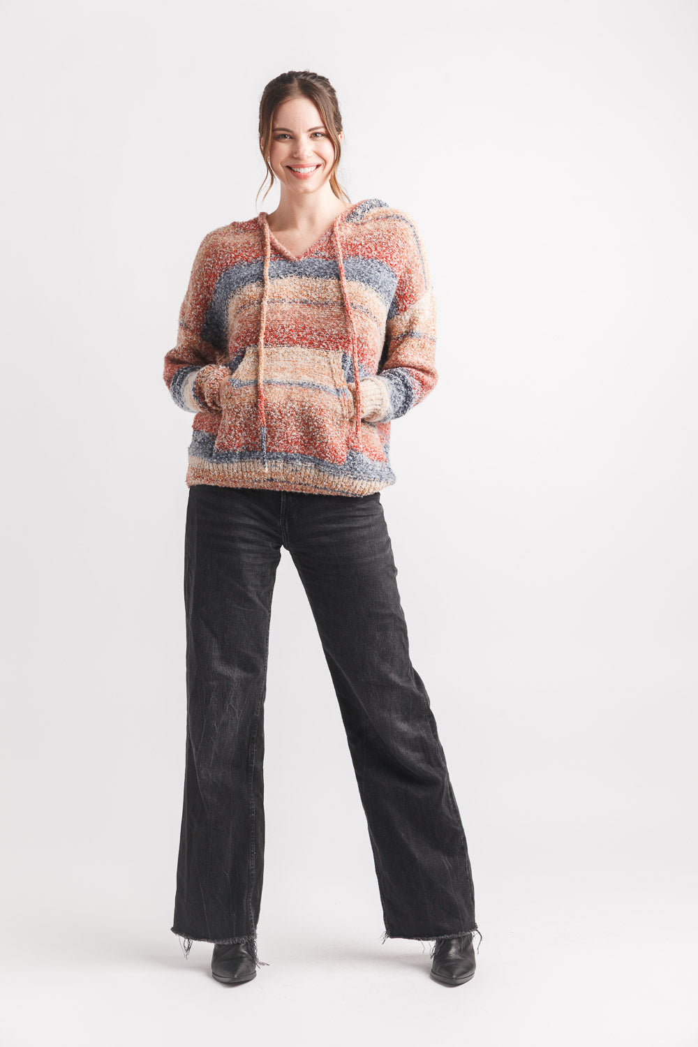 Papillon Top - Hoodie Sweater - Rust