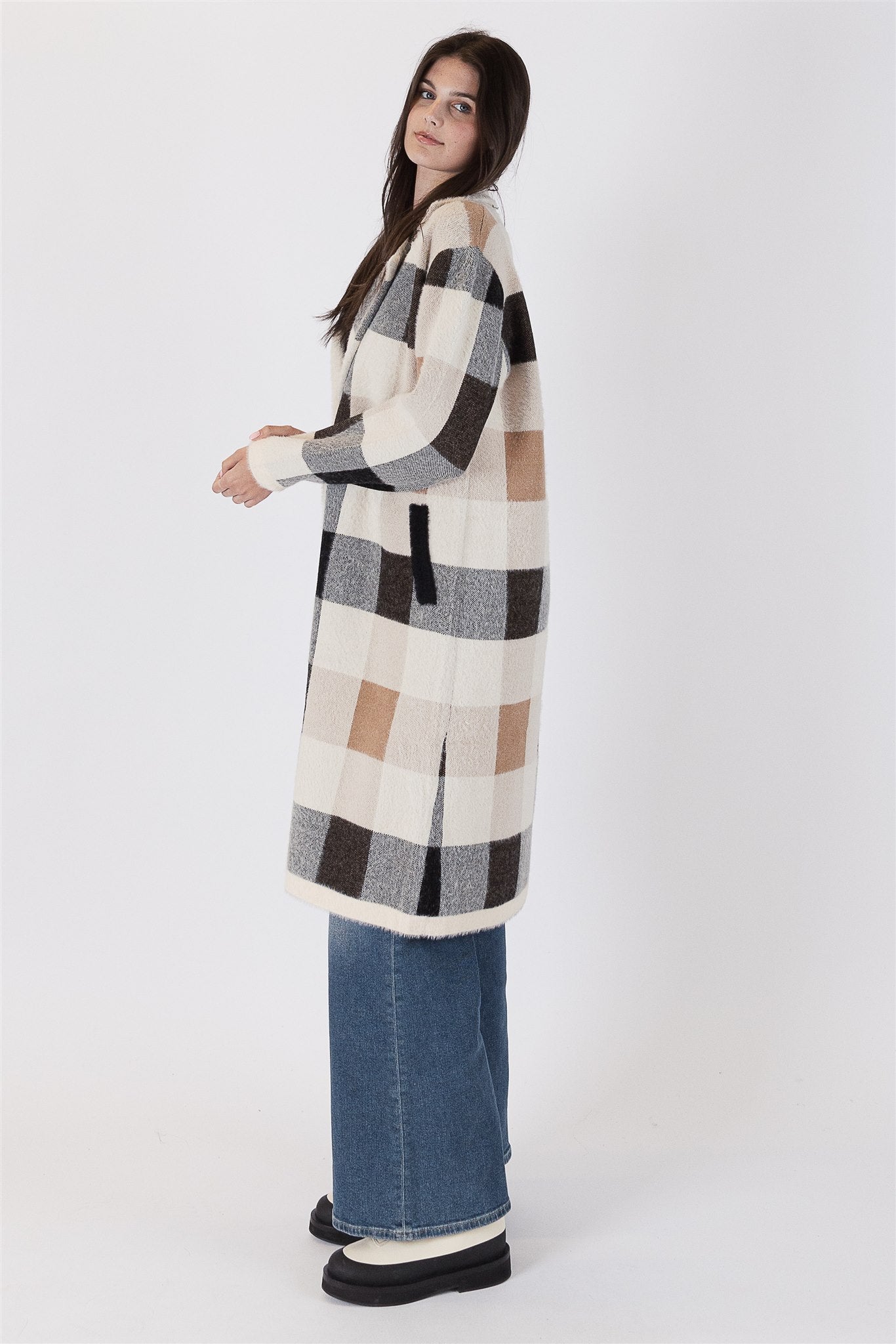 Lyla+Luxe Coat - William Check - Natural