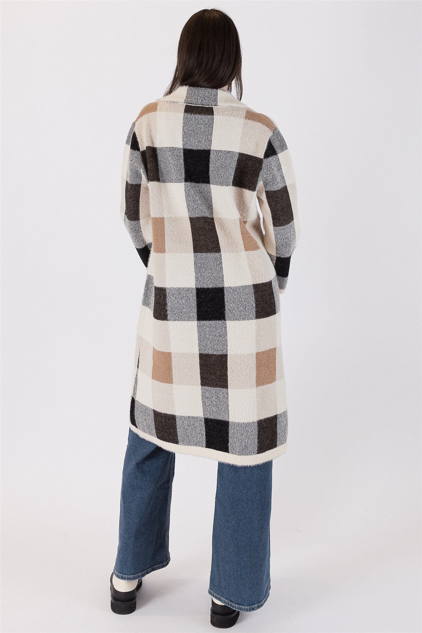 Lyla+Luxe Coat - William Check - Natural