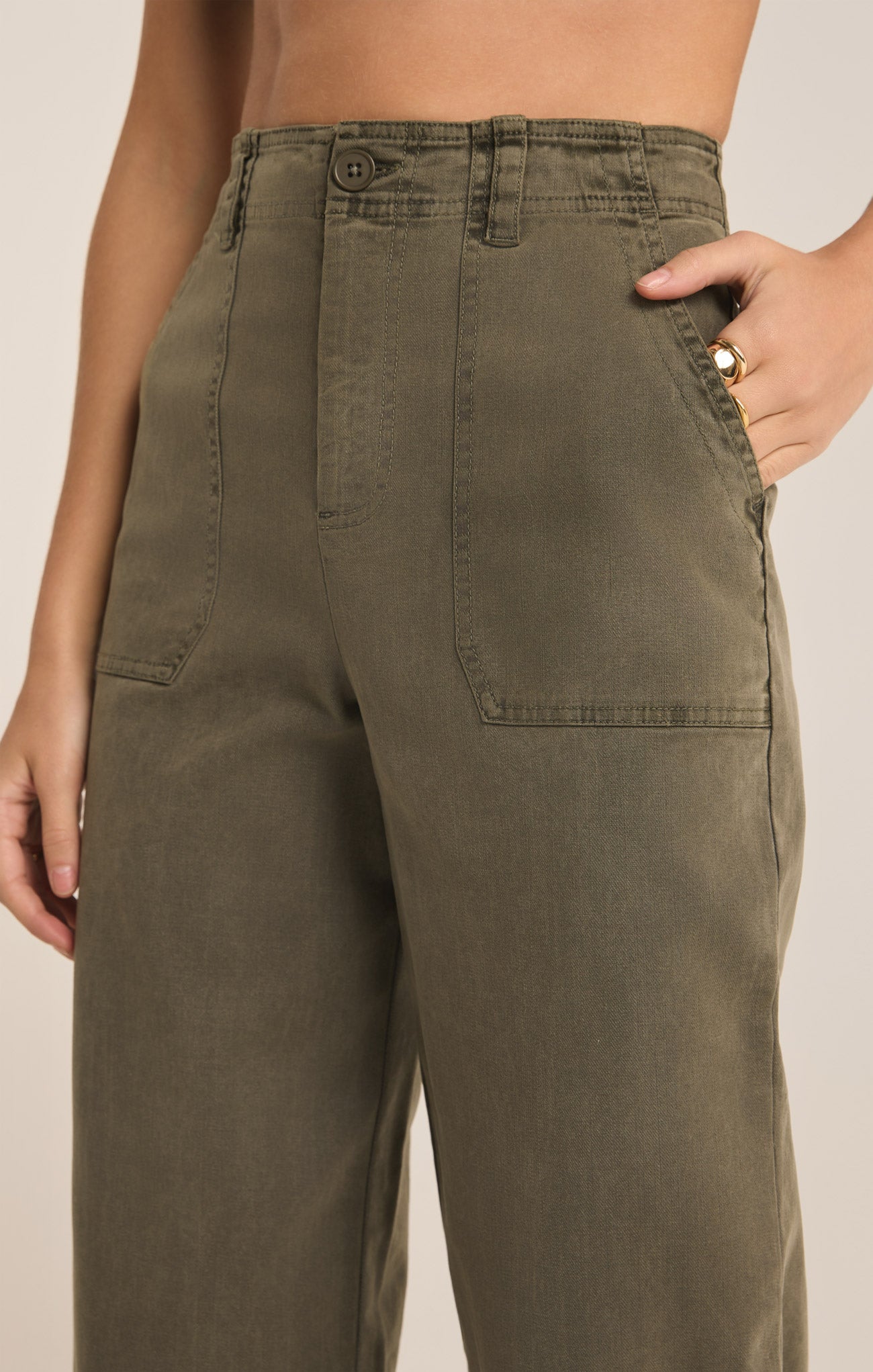 Z Supply Pant - Bobbi HR Vintage - Leaf