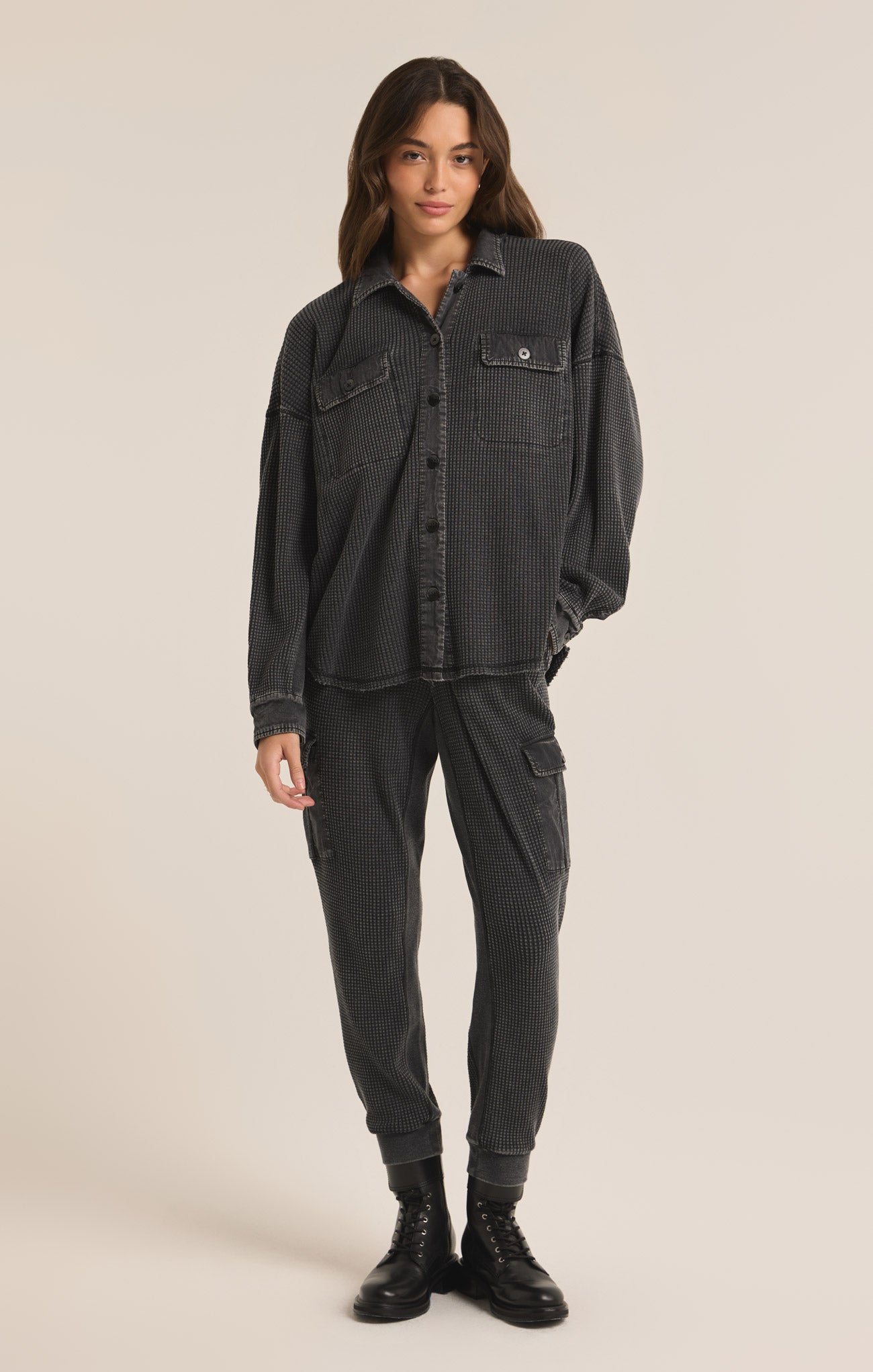 Z Supply Pant - Niles Cargo Jogger - Black