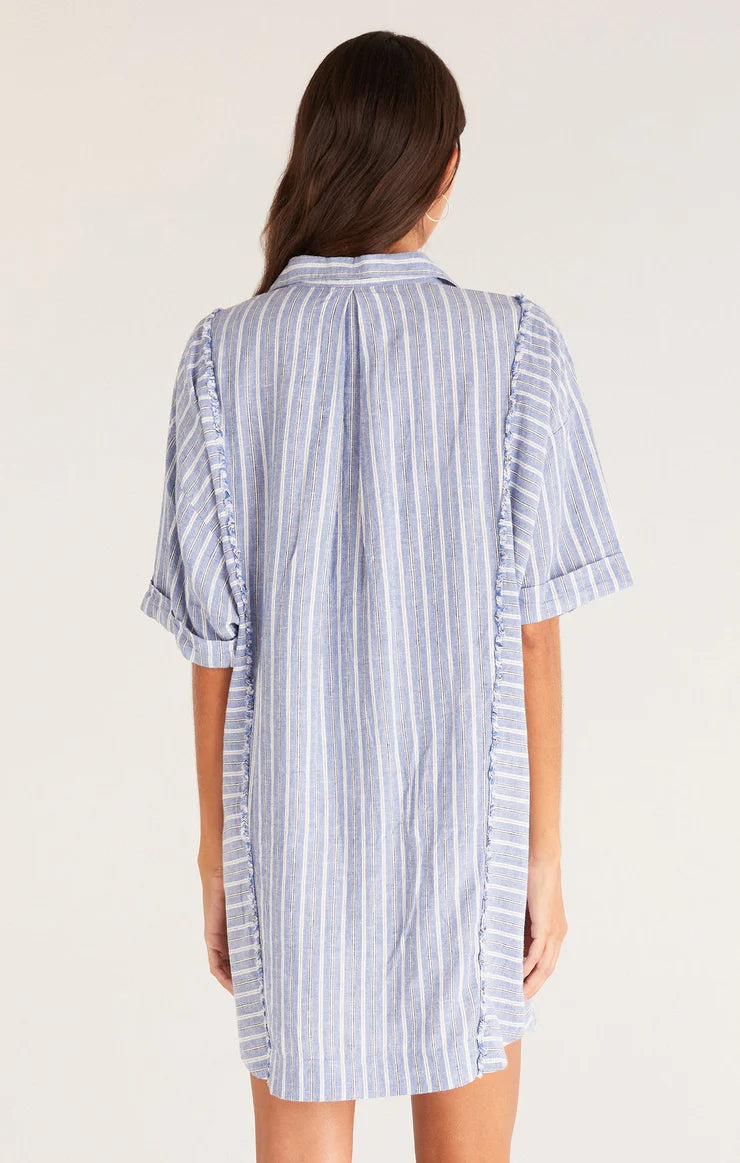 Z Supply Dress - Jayden Striped - Blue