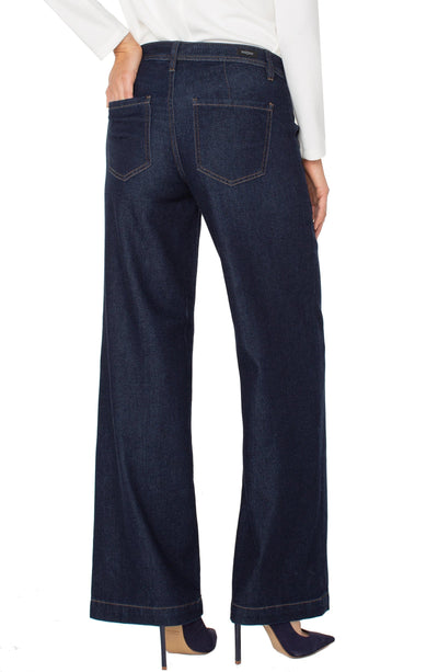 Liverpool Jeans - Wide Leg Trouser - Indigo Rinse