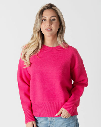 Lyla+Luxe Top - Ajax  Sweater - Cherry