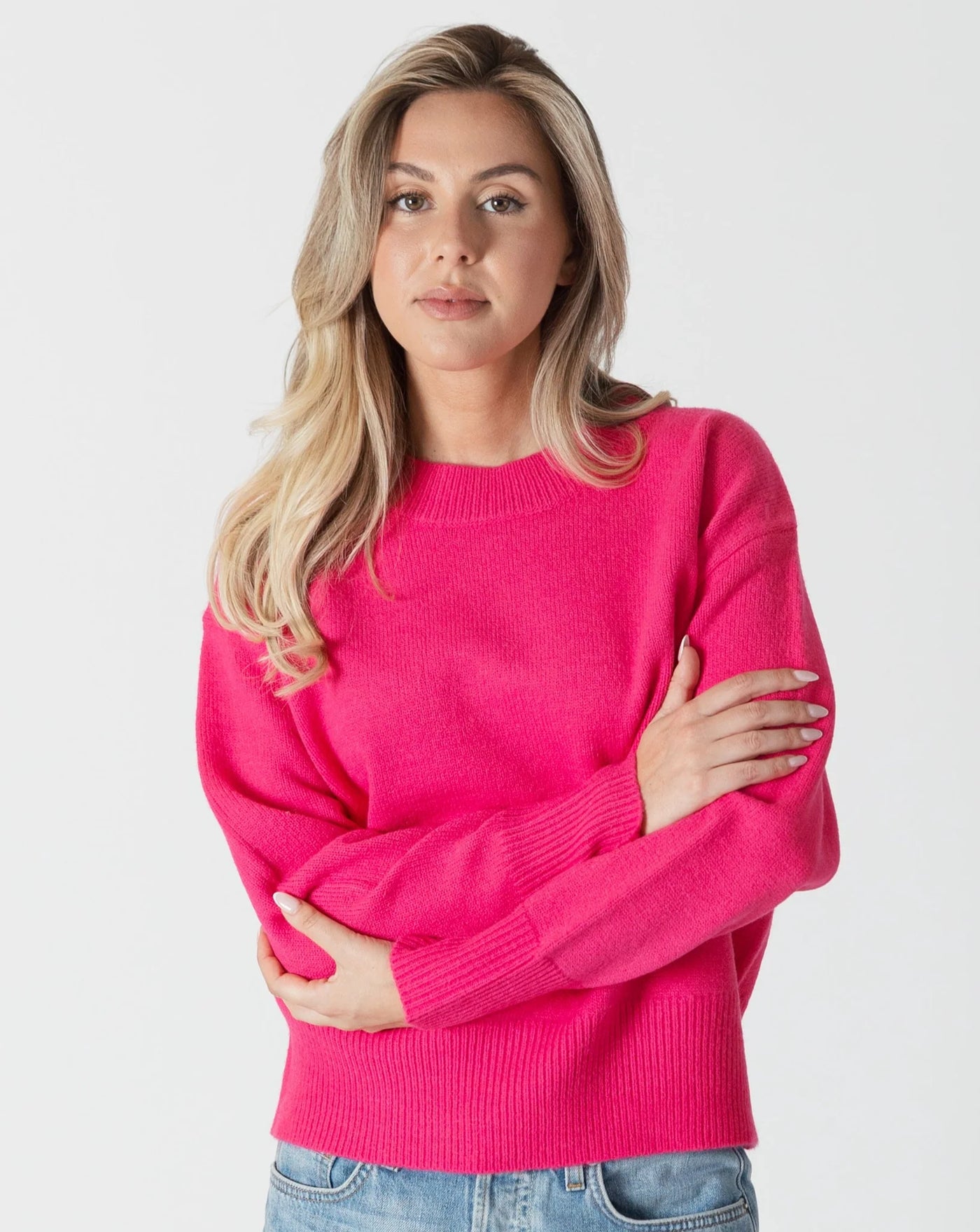 Lyla+Luxe Top - Ajax  Sweater - Cherry