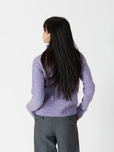 Lyla+Luxe Top - Mabel Lightweight Sweater - Purple /Blue Mix