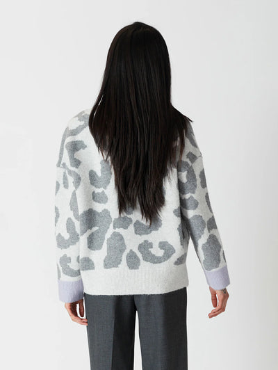 Lyla+Luxe Top - Ocean Animal Print - Grey /Lavender