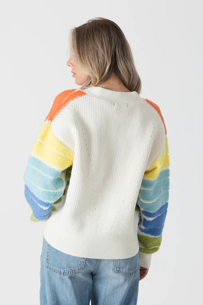 Lyla+Luxe Top - Lana Sherpa Cardi - Multi - MEDIUM