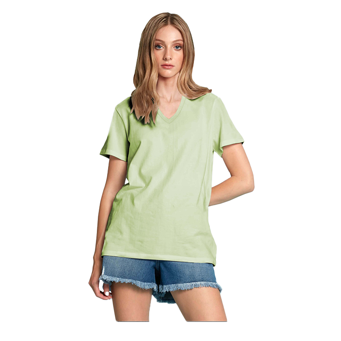 Point Zero Top - V-Neck Tee - Green