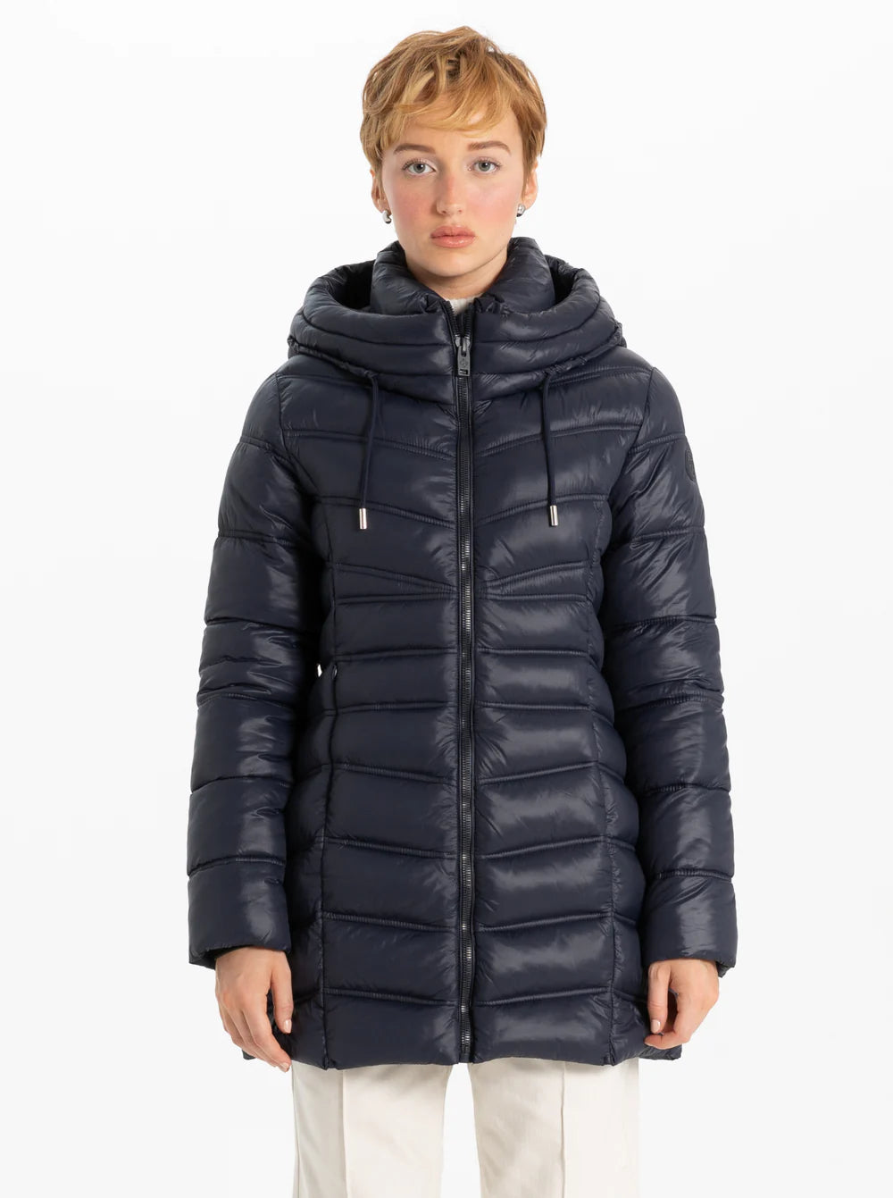 Point Zero Coat - Mid Weight Puffer - Navy