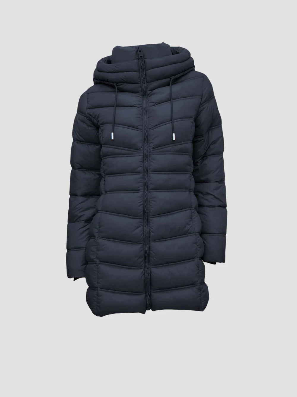 Point Zero Coat - Mid Weight Puffer - Navy