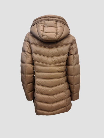 Point Zero Coat - Mid Weight Puffer - Camel