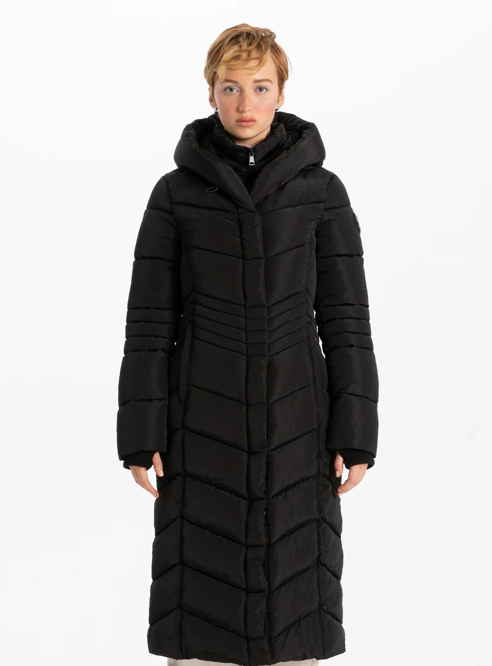 Point Zero Coat - Theodora Maxi - Black