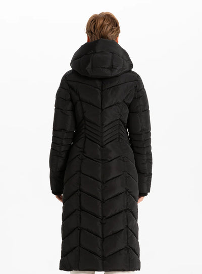 Point Zero Coat - Theodora Maxi - Black