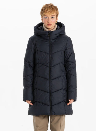 Point Zero Coat - Long Puffer - Navy 8368605