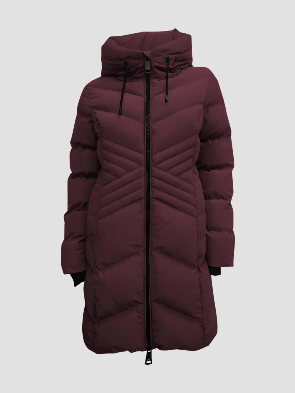 Point Zero Coat - Long Hooded Parka - Merlot 8368608