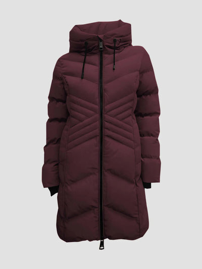 Point Zero Coat - Long Hooded Parka - Merlot 8368608