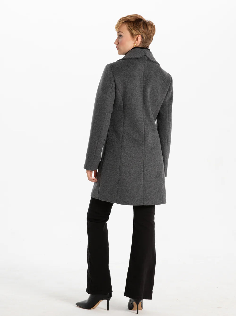 Point Zero Coat - Serena Melton - Charcoal Mix