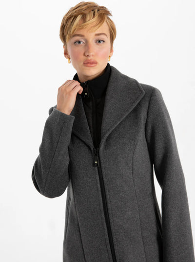 Point Zero Coat - Serena Melton - Charcoal Mix