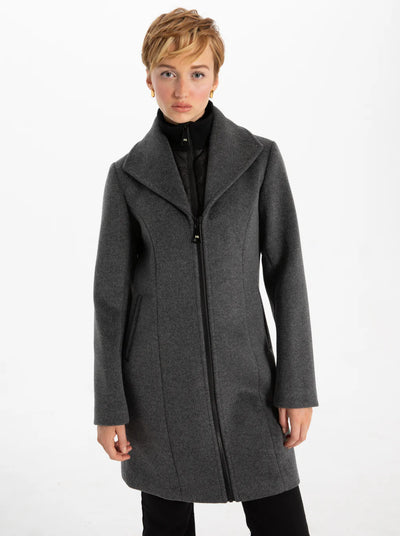 Point Zero Coat - Serena Melton - Charcoal Mix