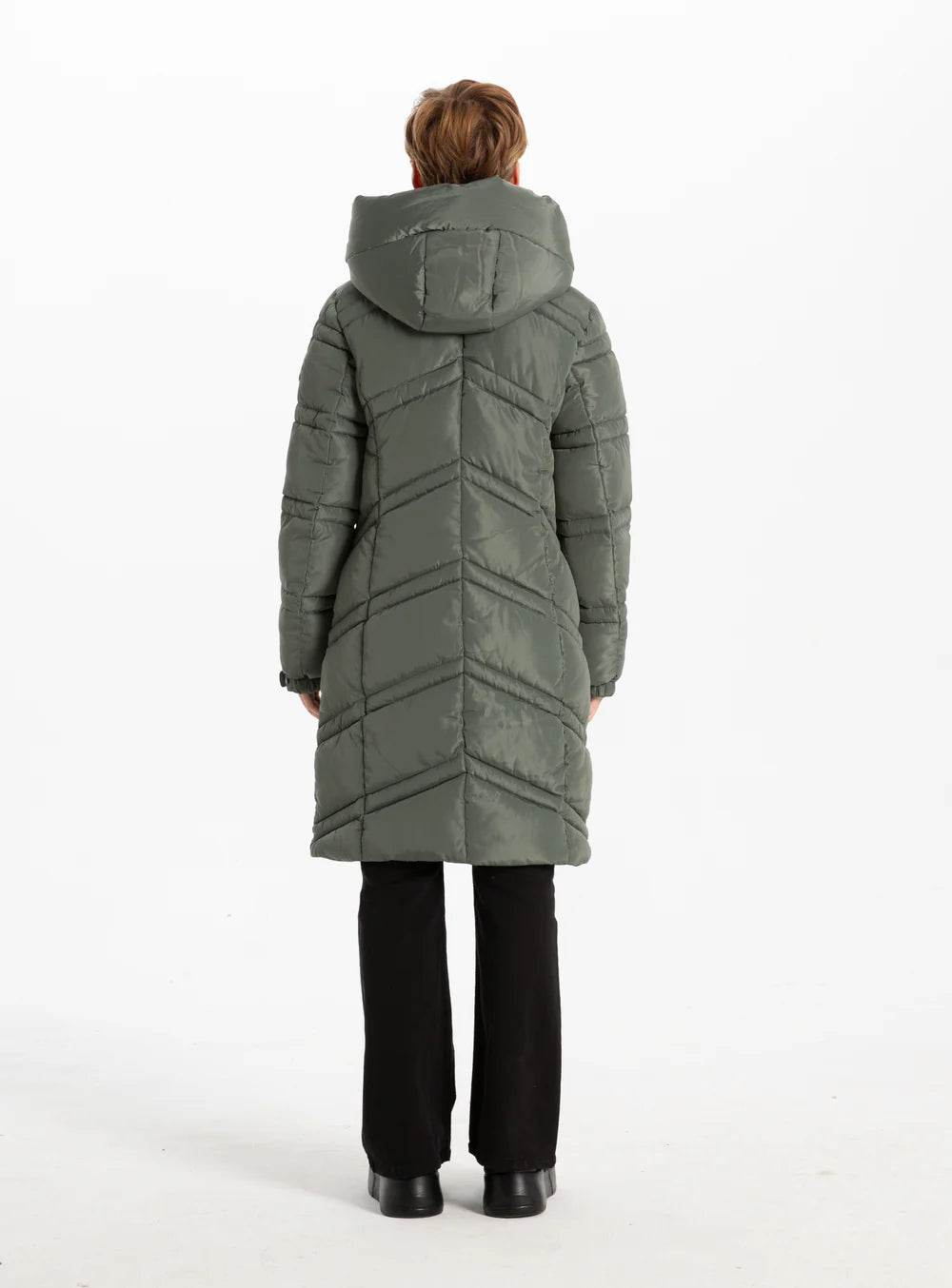 Point Zero Coat - Florentina Maxi - Moss