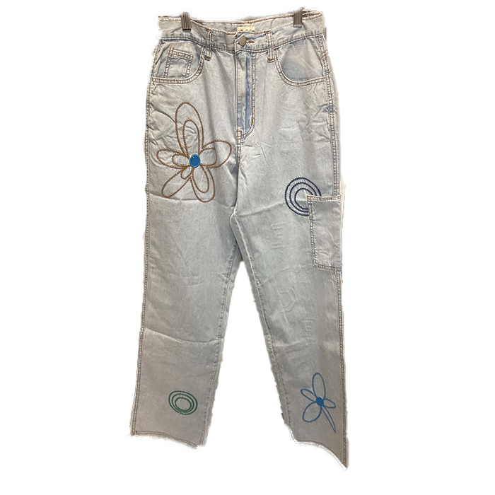 POL Pant - Flower Power Jean - Denim