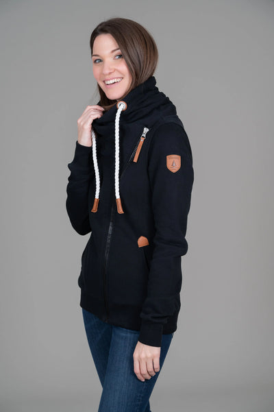 Wanakome Top - Hestia Hoodie - Black