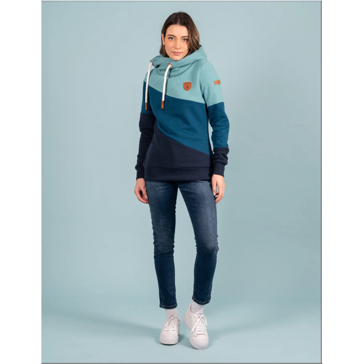 Wanakome Top - Selene Hoody - Real Teal Mix