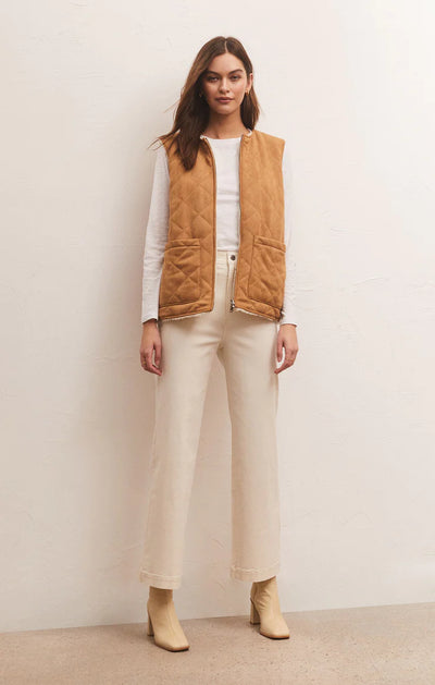 Z Supply Vest - Cosmos Reversible - Camel
