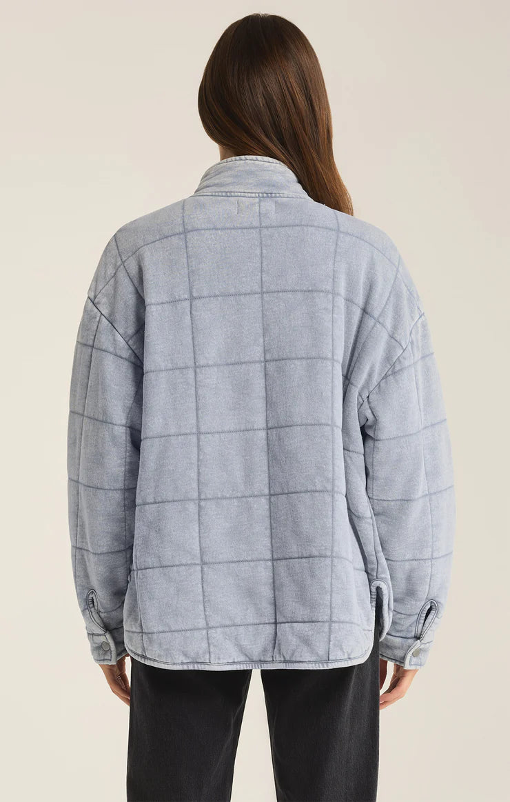 Z Supply Jacket - Bonfire Knit - Indigo Washed