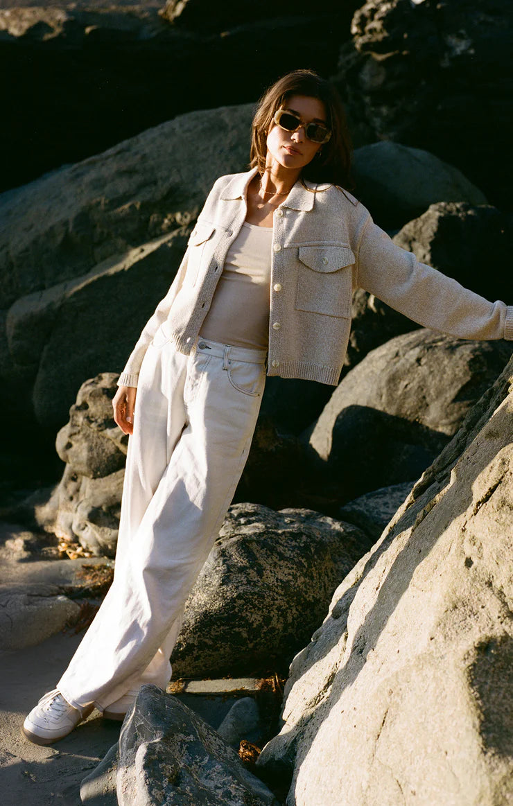 Z Supply Jacket - Sweater Knit - Parchment