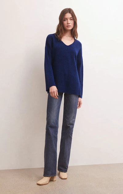 Z Supply Top - Modern Sweater - Blue