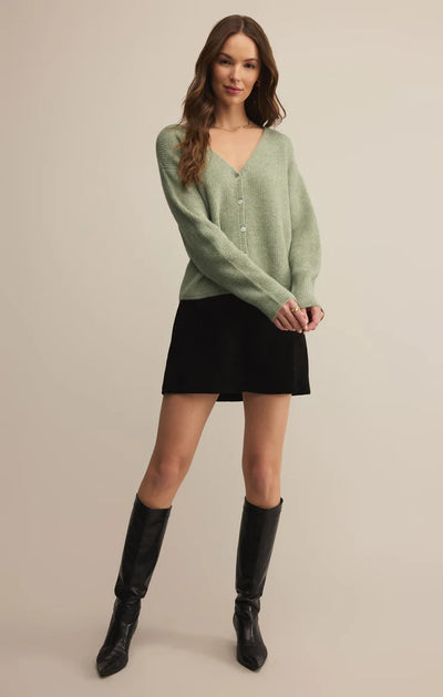 Z Supply Top - Emile Cardigan - Bay Leaf