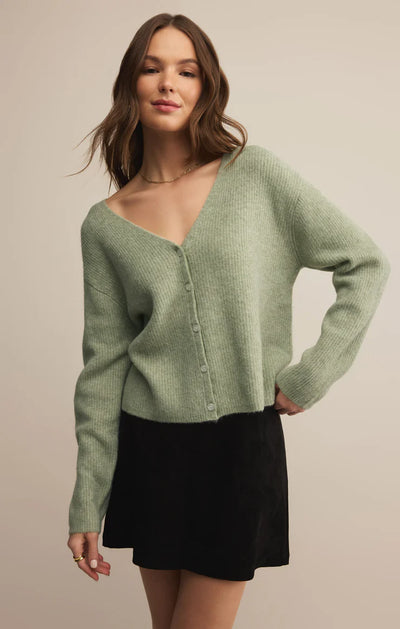 Z Supply Top - Emile Cardigan - Bay Leaf