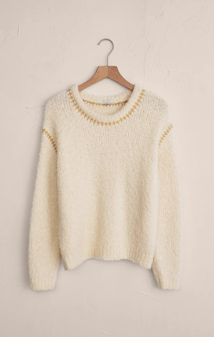 Z Supply Top - Romnie Sweater - Crystal