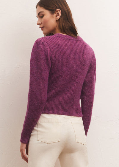 Z Supply Top - Vesta Mohair Sweater - Viola