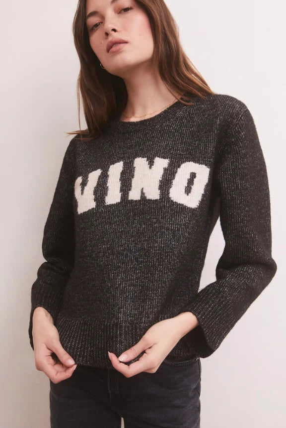Z Supply Top - Serene VINO Sweater - Black