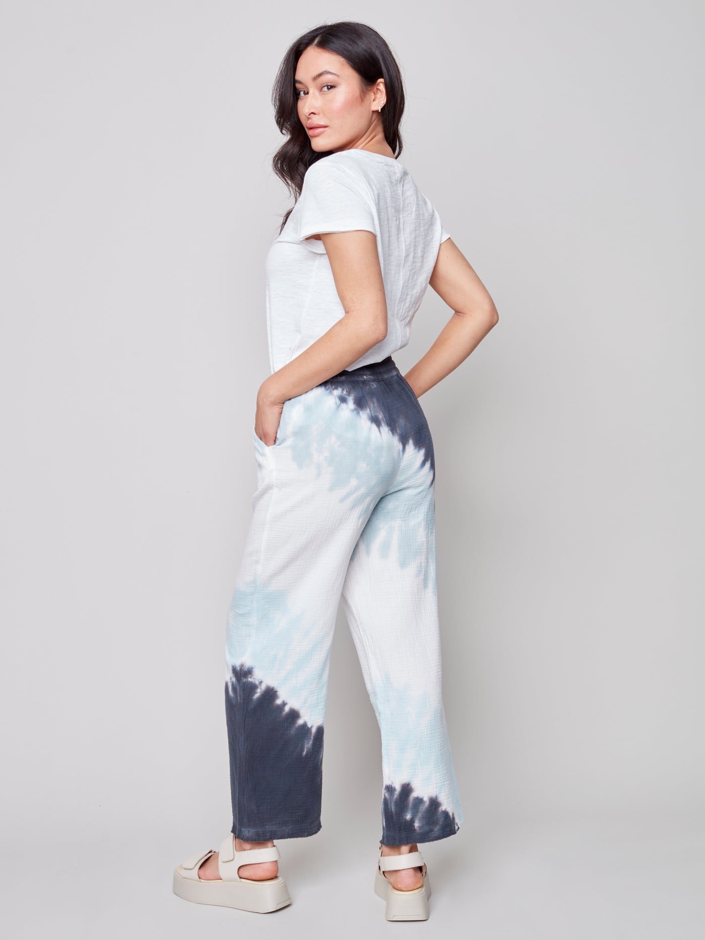 Charlie B Pant - Tie Dye Cotton - Azul