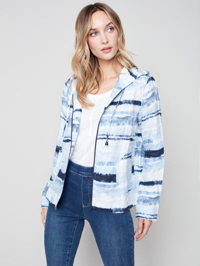 Charlie B Jacket - Tie Dye Hoodie - Ocean