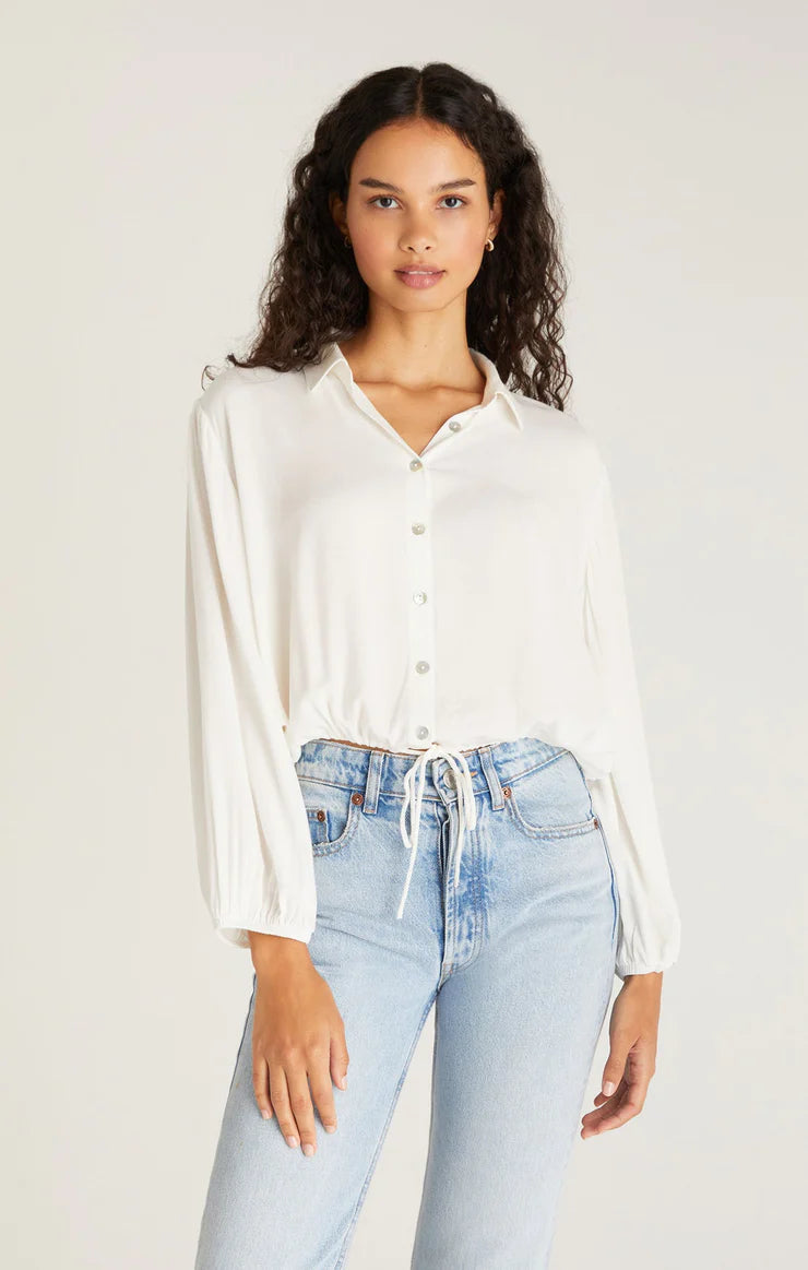 Z Supply Top - Becca Blouse - White