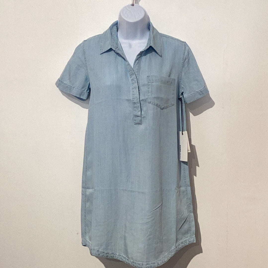 Point Zero Dress - S/Sleeve Denim - Blue 7015