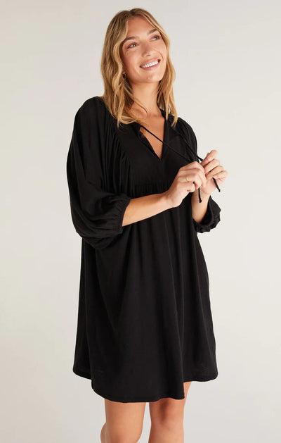 Z Supply Dress - Ventura Mini - Black - SMALL