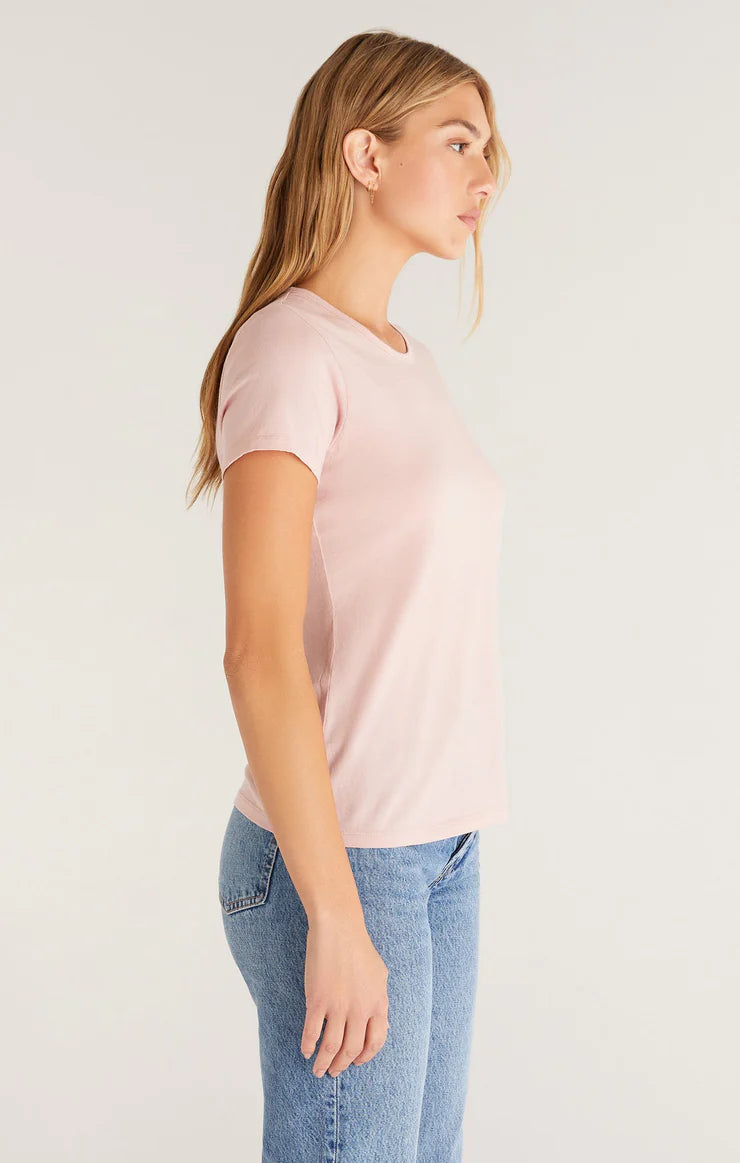 Z Supply Top - Perfect S/Sleeve Tee - Blush