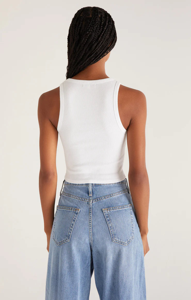 Z Supply Top - Hannah Fruit Tank - White